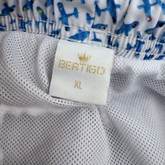 BERTIGO Boys XL Aviator Airplane Swim Trunks Shorts Vacation Resort 12/14 - Picture 2 of 3